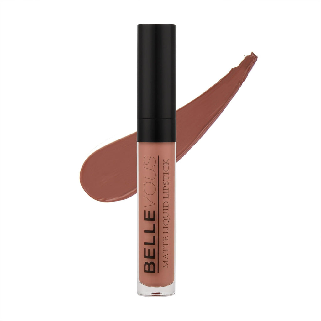 Nude Matte Liquid Lip Stain. Belle Vous Beauty Matte Liquid Lipstick is long wearing and smudge resistant.