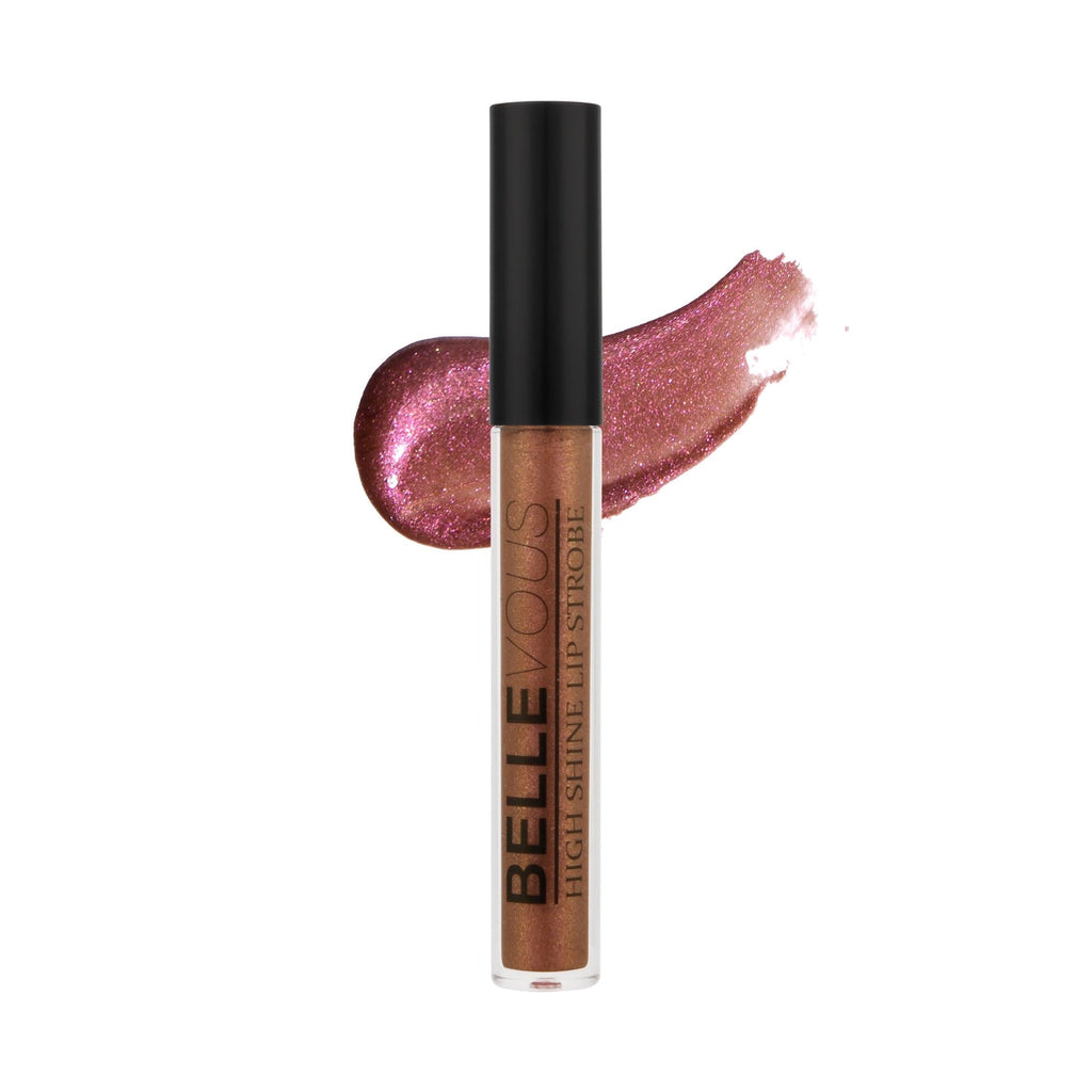 Dazzle and shine with our Nude Remix High Shine Lip Strobes! Add a touch of gold or rose to your lips for a natural, iridescent look. These glosses are packed with pearls and other rich pigments for beautiful color payoff. Wear them alone or over your favorite lipgloss for an extra boost of shimmer.