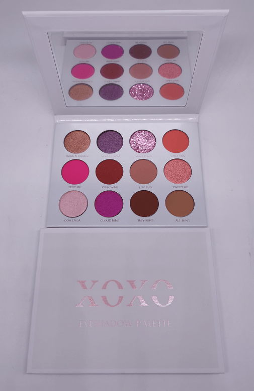 XOXO Eyeshadow Palette | Pink Eyeshadow Makeup Palette - Belle Vous Beauty